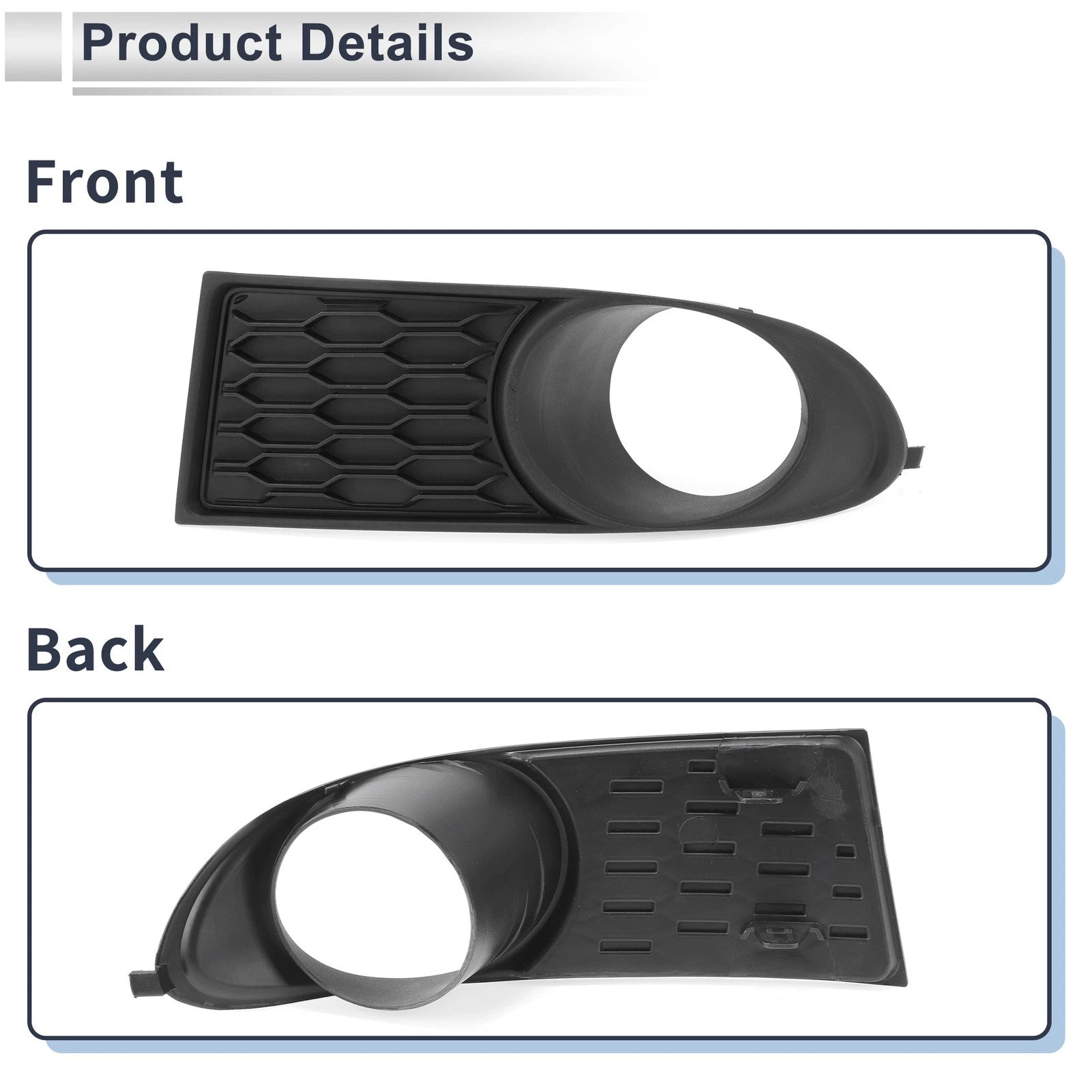 1 Pc Fog Light Grill for Dodge Journey (2011–2020) No. 68079851AB