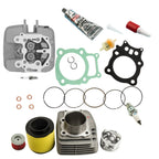 Cylinder Head w/ Piston Gasket Kit for Honda TRX350 Rancher (2000–2006)