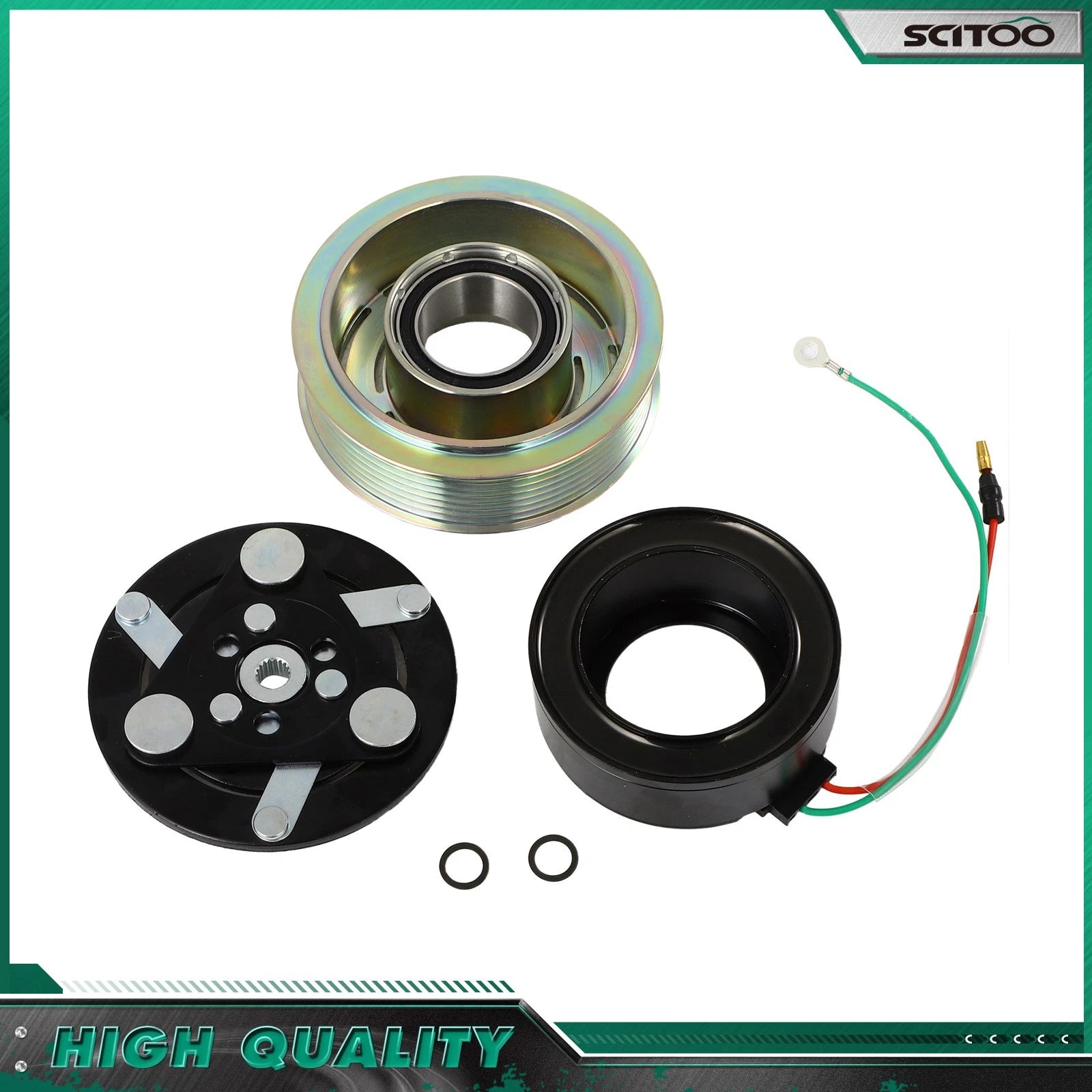 A/C Compressor Clutch Kit 7 Grooves for Honda CR-V (2012–2014), Civic (2012–2015), Acura ILX