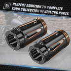 Pair Anodized Fork Boot Slider Covers for Harley Electra Glide (2000–2023)