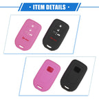 2X 5 Button Smart Remote Key Shell for Honda Accord (2016–2021) Black Pink