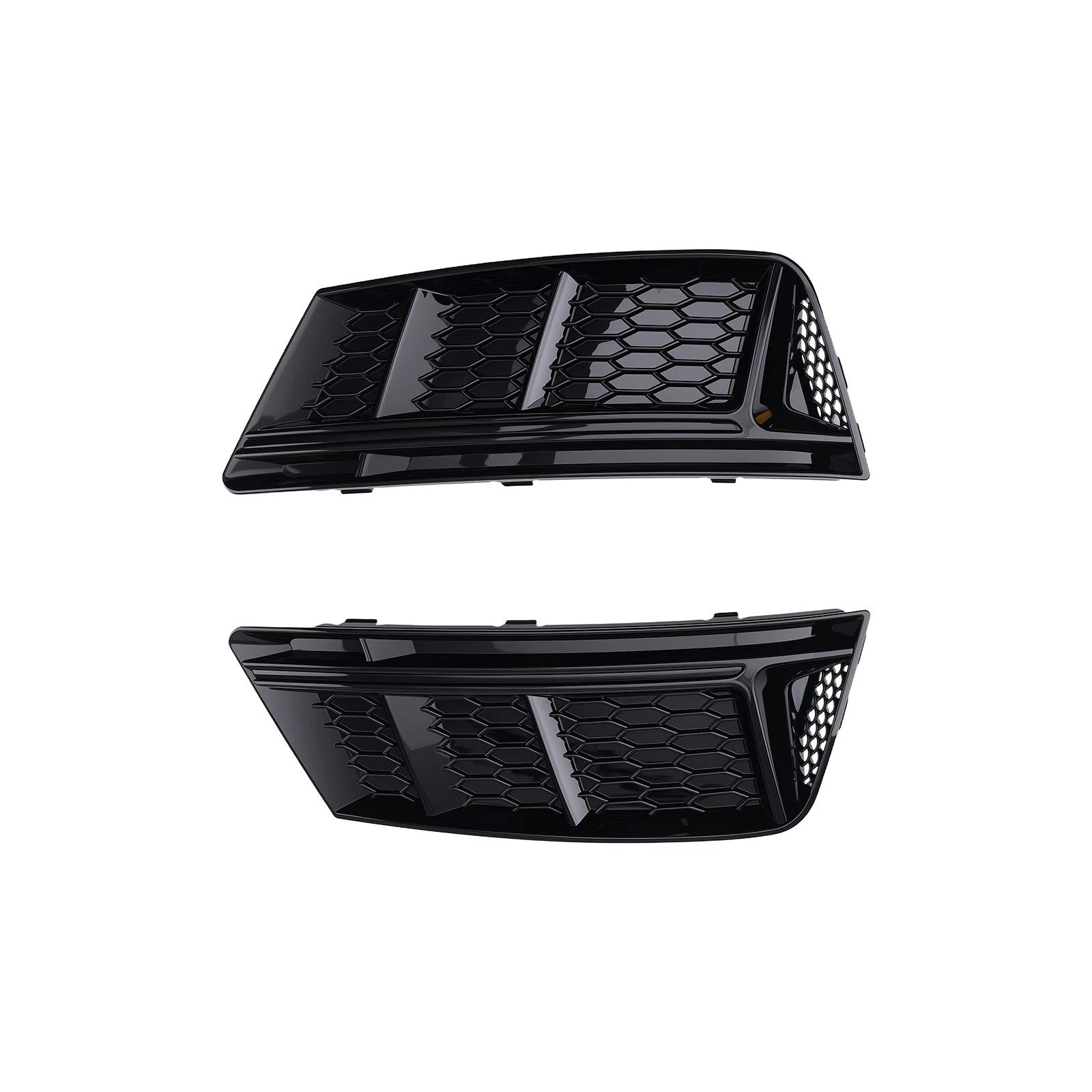 2X Fog Light Grille Lower Bumper Cover for Audi A4 B9 (2016-2018)