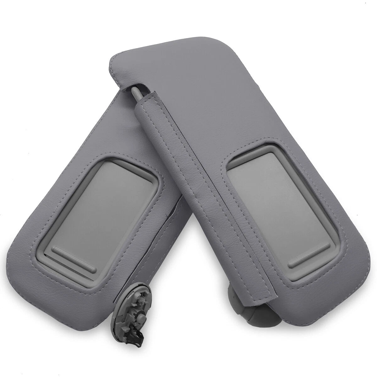 Sunvisors Cover Skin for Toyota Corolla (2009–2013) Gray PVC Leather
