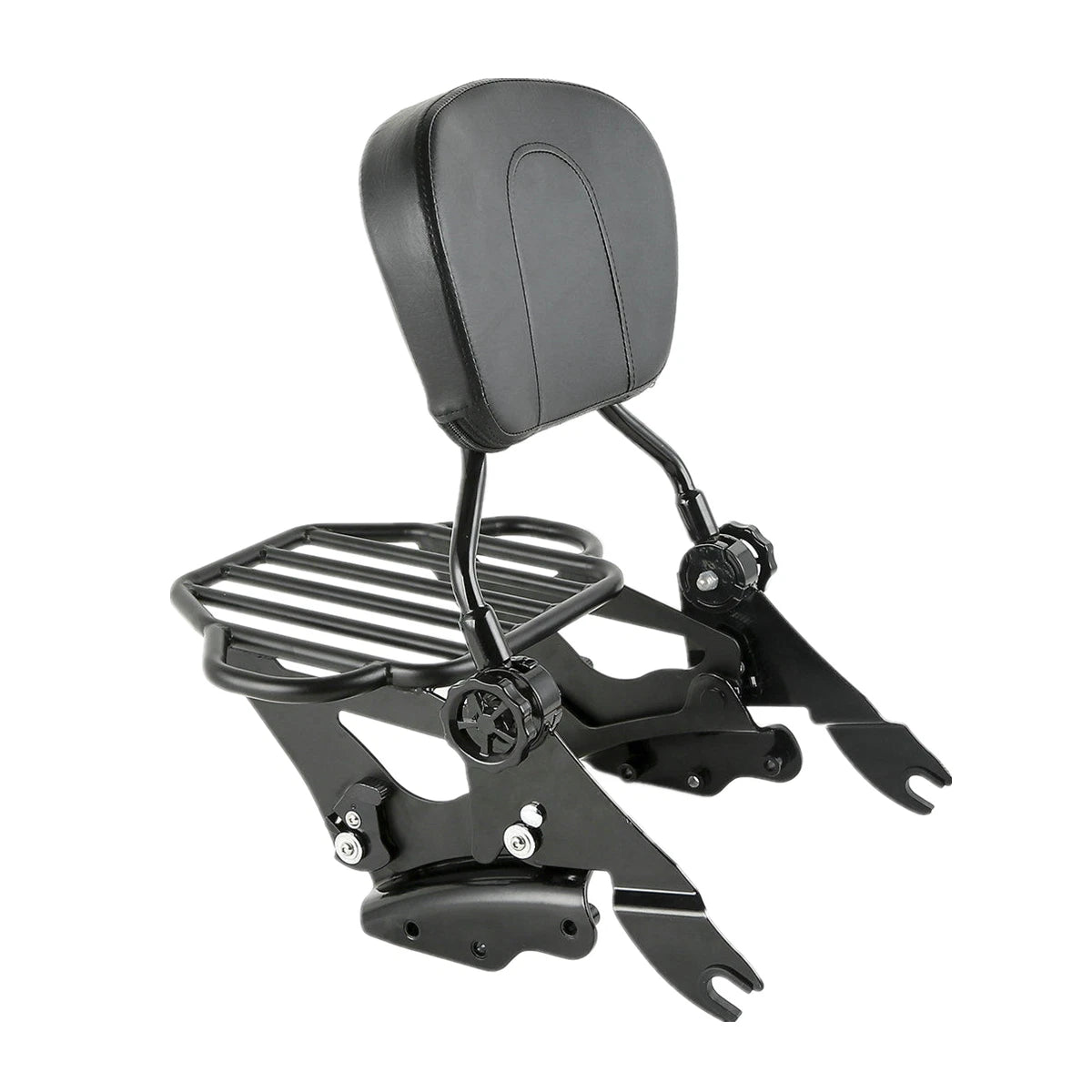Sissy Bar Luggage Rack & 4 Point Docking for Harley Touring (2009–2013)