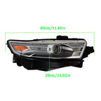 Front Headlight Assembly for Ford Taurus (2013-2016) LH+RH Pair Clear Lens
