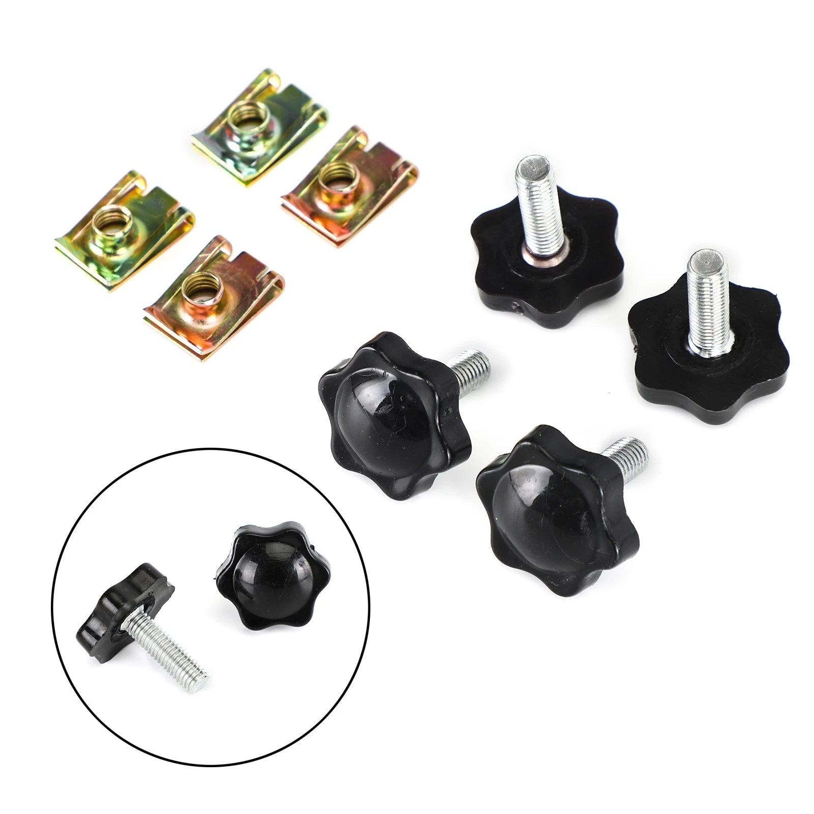Saddlebag Lever Lock Bolts & Nuts Set for Harley Glide King Touring (1996–2019)