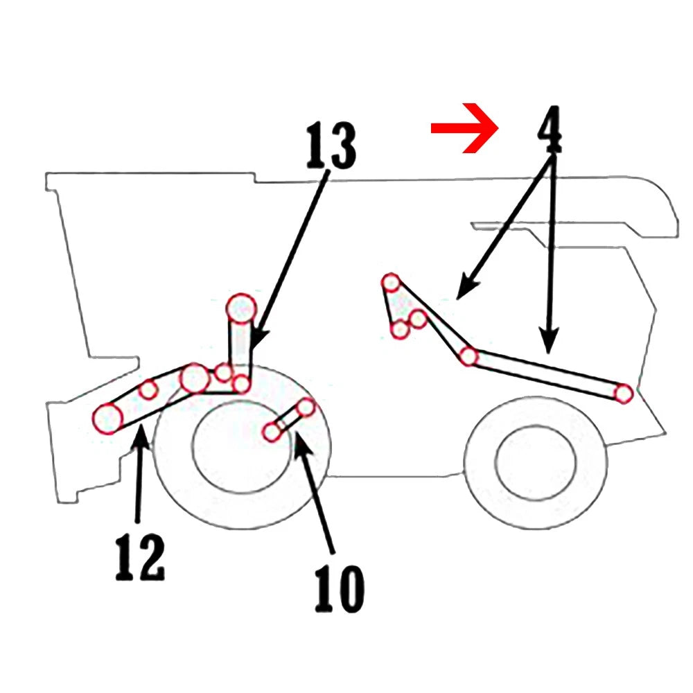 Straw Chopper and Chopper Drive Belt for John Deere Combine (AMH157726, H157726)