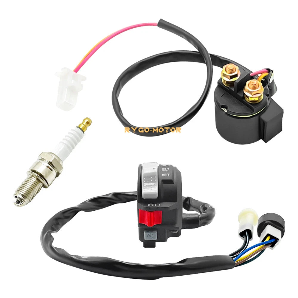 Handlebar Start Switch Relay Spark Kit for Yamaha Warrior 350 YFM350X (1987–1995)