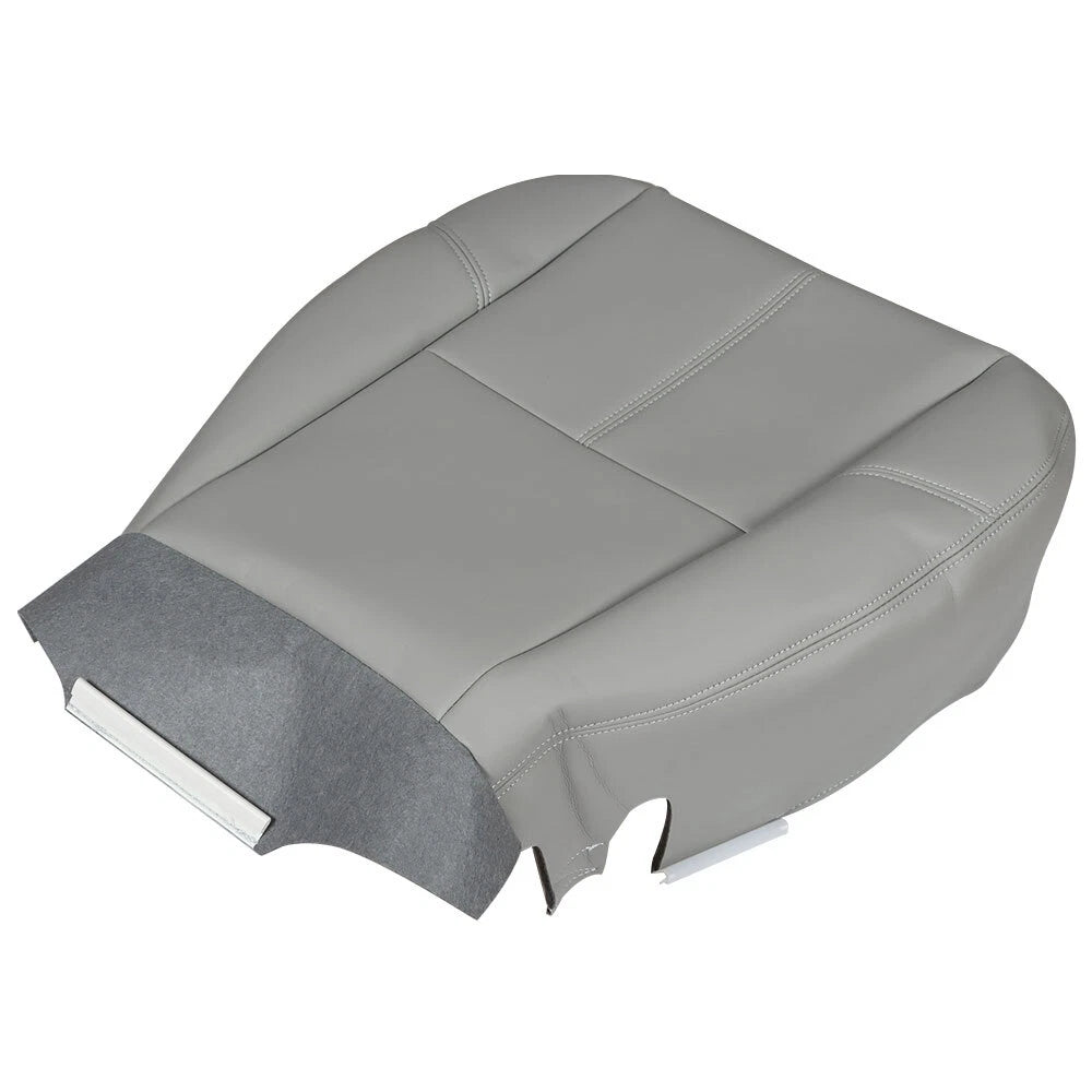 Leather Driver Bottom Seat Cover for Chevy Silverado 1500 2500 3500 (2007–2014)