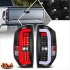 3D LED Tube Bar Tail Light for Tundra (2014–2021) Black Housing