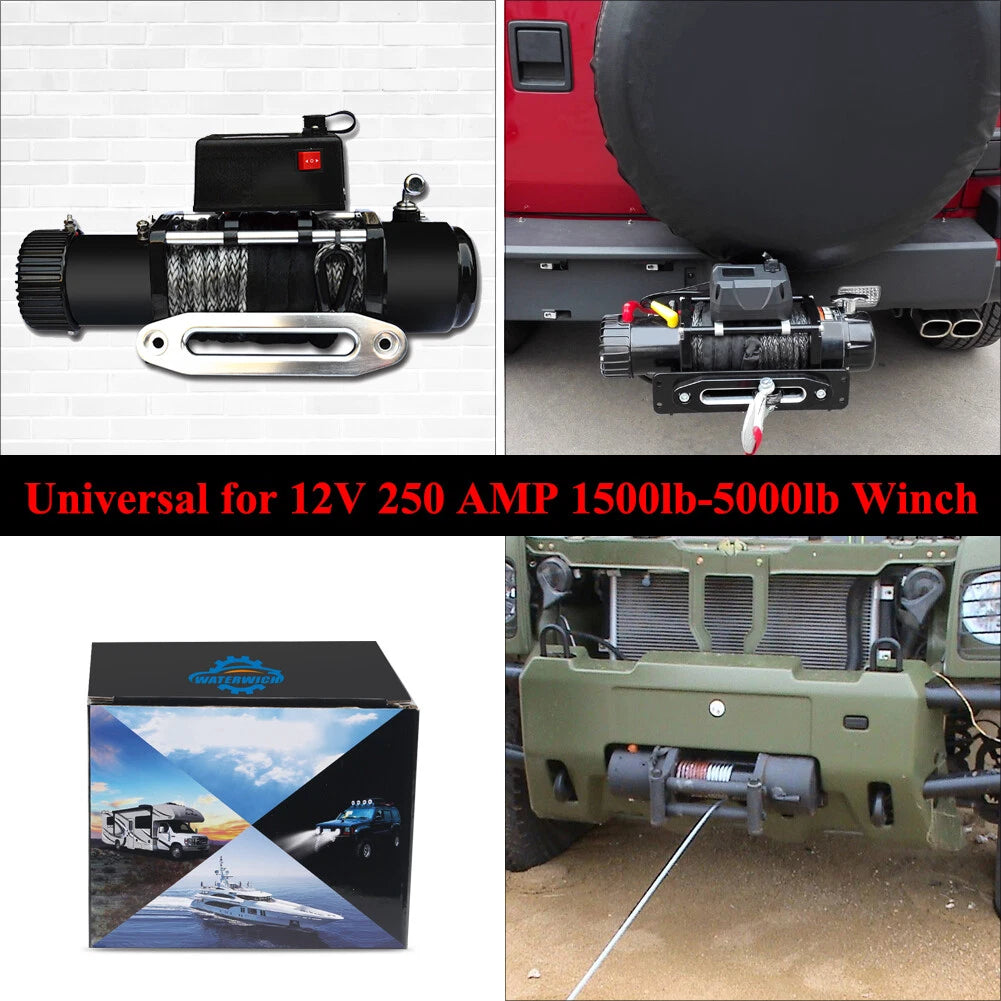 Wireless Winch Solenoid Relay for Warn KFI UTV ATV (250A 12V)