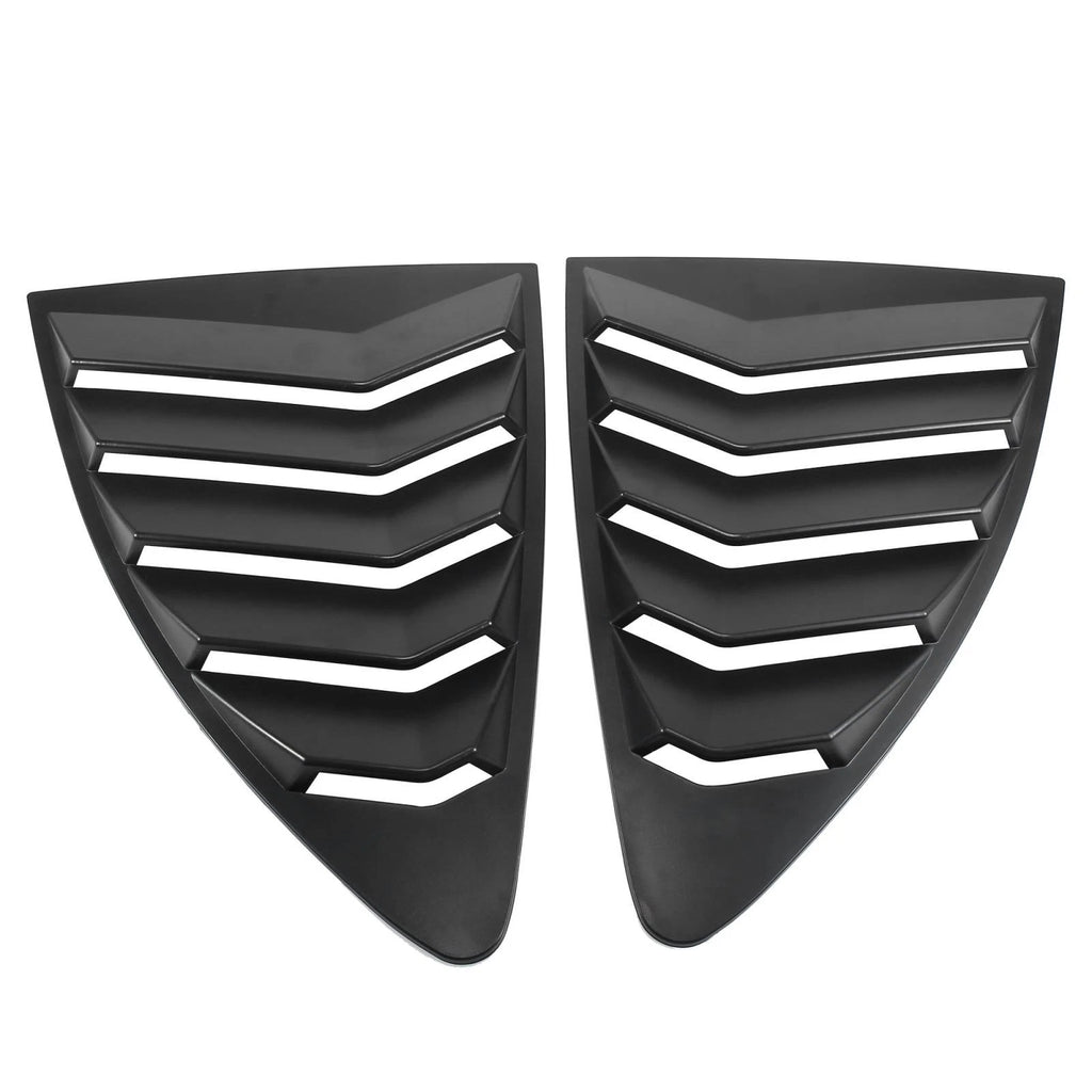 1 Pair Rear Side Window Louvers Cover for Toyota 86 (2013–2021) Matte Black