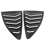 1 Pair Rear Side Window Louvers Cover for Toyota 86 (2013–2021) Matte Black