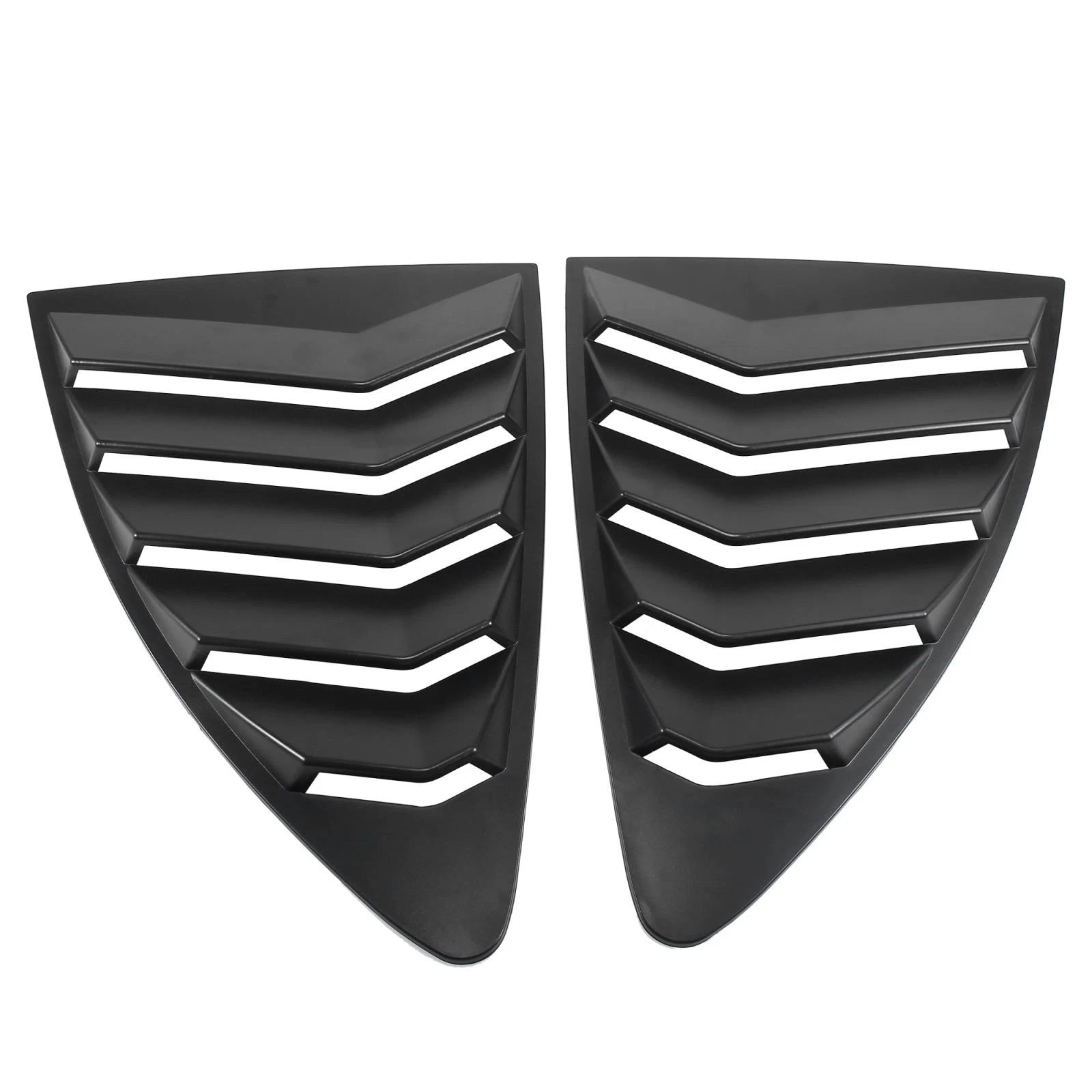 1 Pair Rear Side Window Louvers Cover for Toyota 86 (2013–2021) Matte Black
