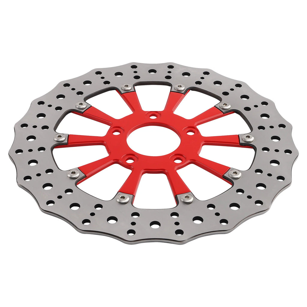 2 Front Brake Disc Rotors 299mm for Harley-Davidson Road King (2008-2021)