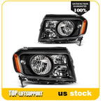 Headlight Assembly for Honda Pilot (2009–2011) Black Housing Reflector Pair