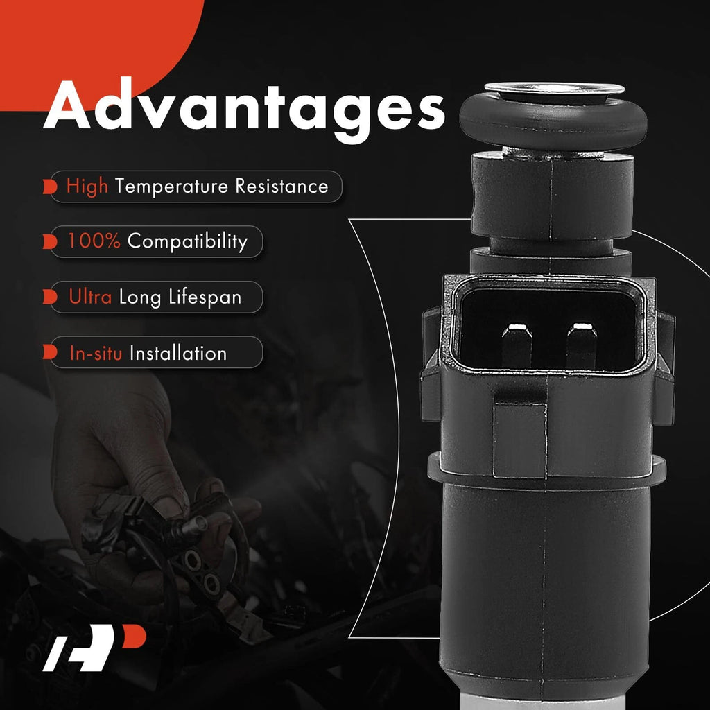 Set of 4 Fuel Injectors for Honda CR-V (2005–2009) Accord (2003–2007) Element Acura RSX