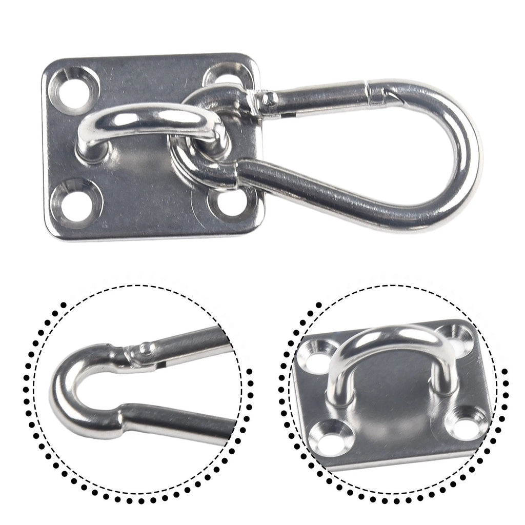 Set of 2 Stainless Heavy Duty Ceiling Hanging Hooks for Swing Chair