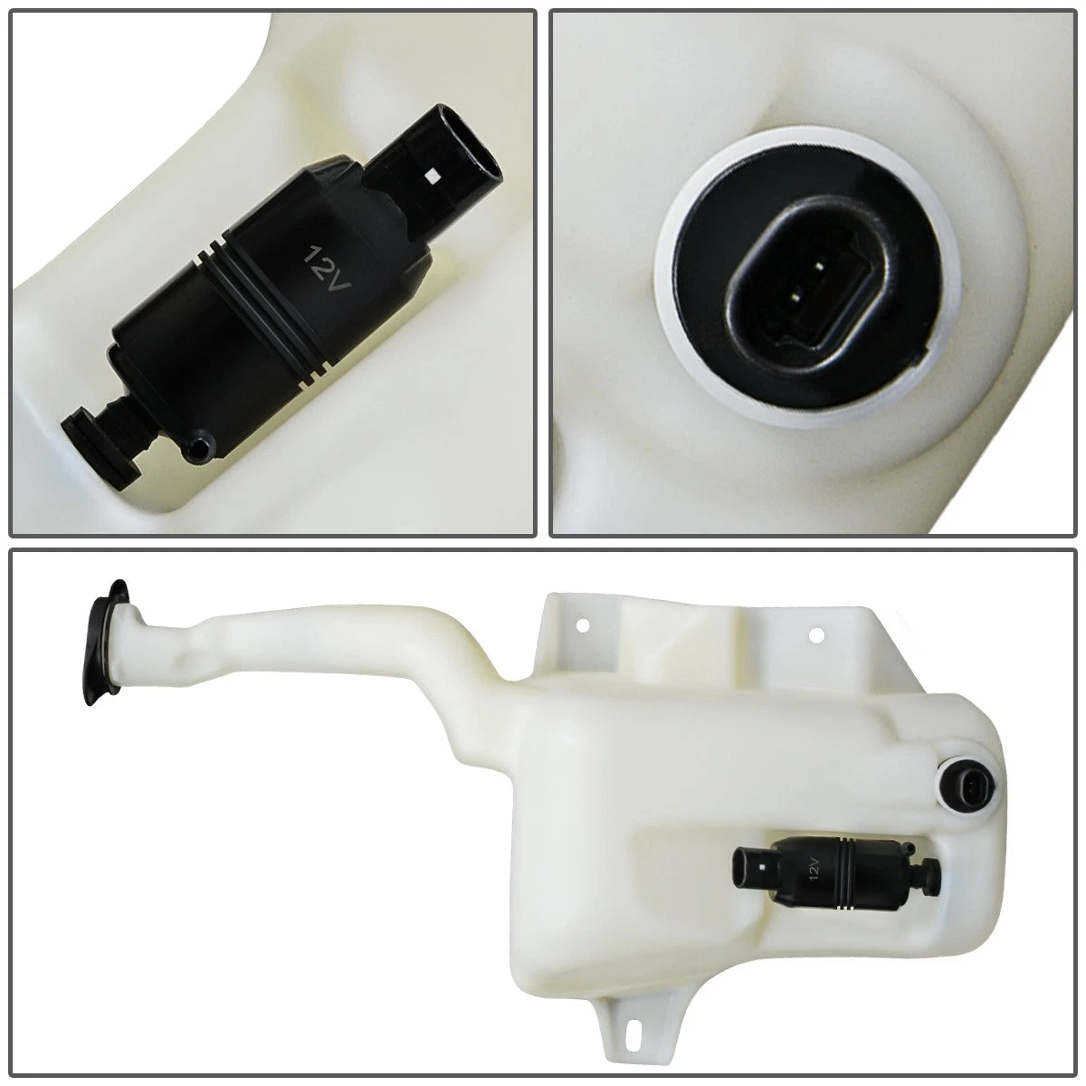 Windshield Washer Fluid Reservoir Tank Bottle w/ Sensor for Buick Lucerne DTS (2006–2011)