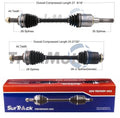 Set of 2 Front CV Axle Shafts for Ford Fusion, Mercury Milan (FWD)