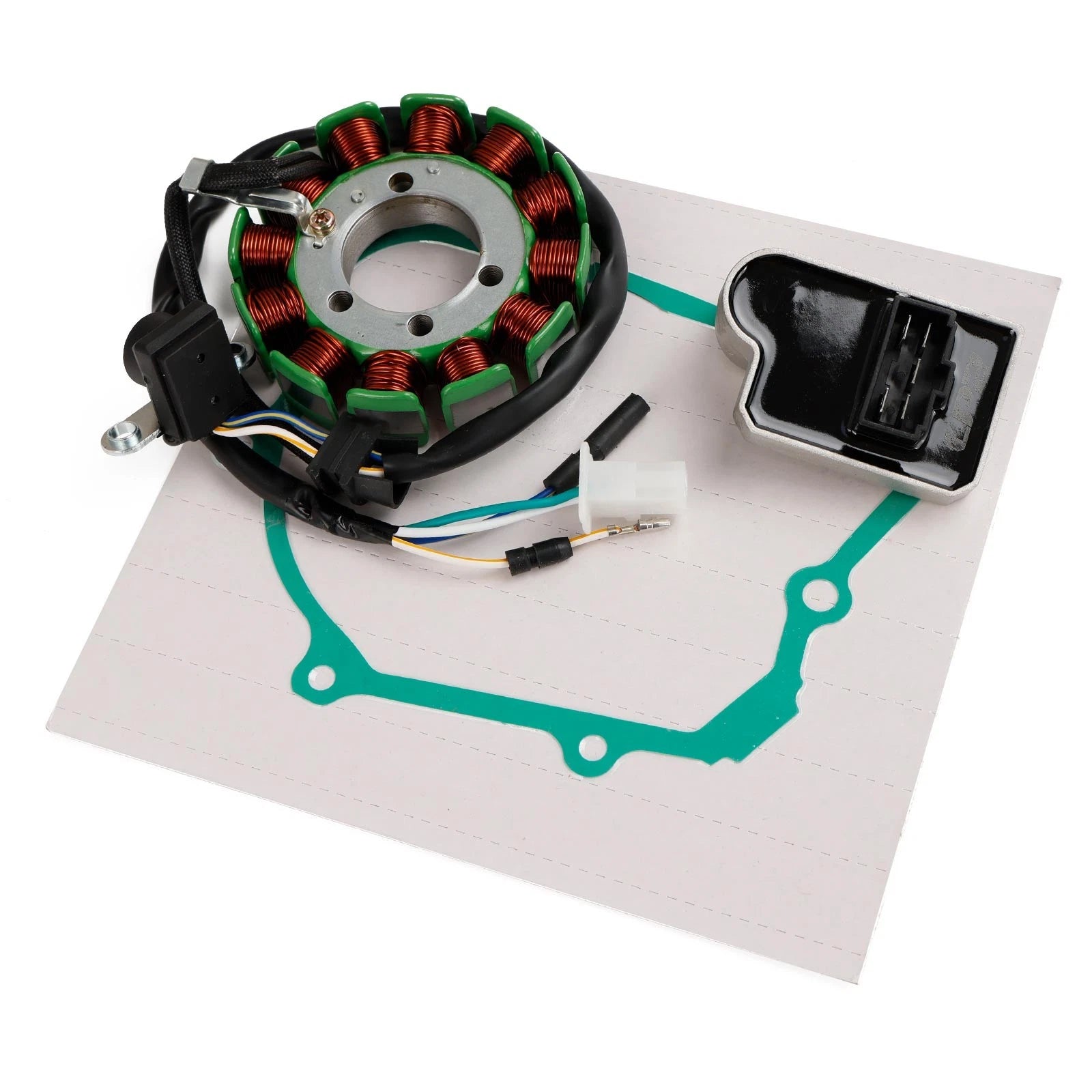 Magneto Stator + Voltage Rectifier + Gasket for Honda CRF 110 F (2019–2023)