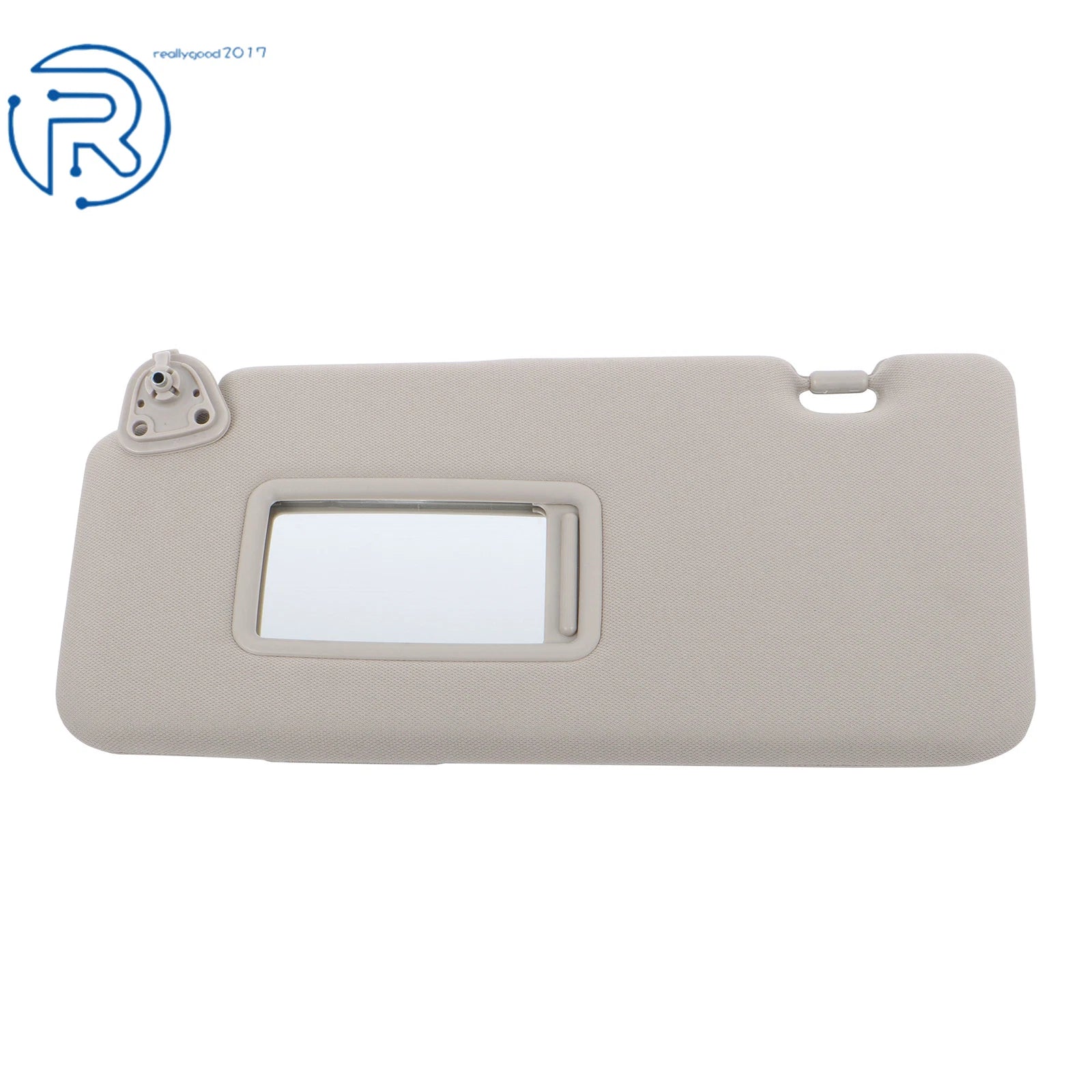 Driver Side Sun Visor Shade for Nissan Versa (2007-2012) Gray Plastic