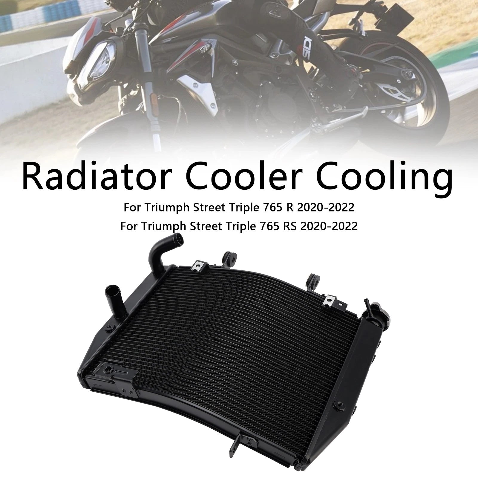 Radiator Cooling Engine Cooler for Street Triple 765 R RS (2020–2022)