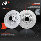 Front Disc Brake Rotor & Pad + Caliper for BMW E90 335d 335i (2007-2013)