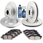 Ceramic Brake Pads and Rotors Set for Honda Pilot (2003–2008) Drilled