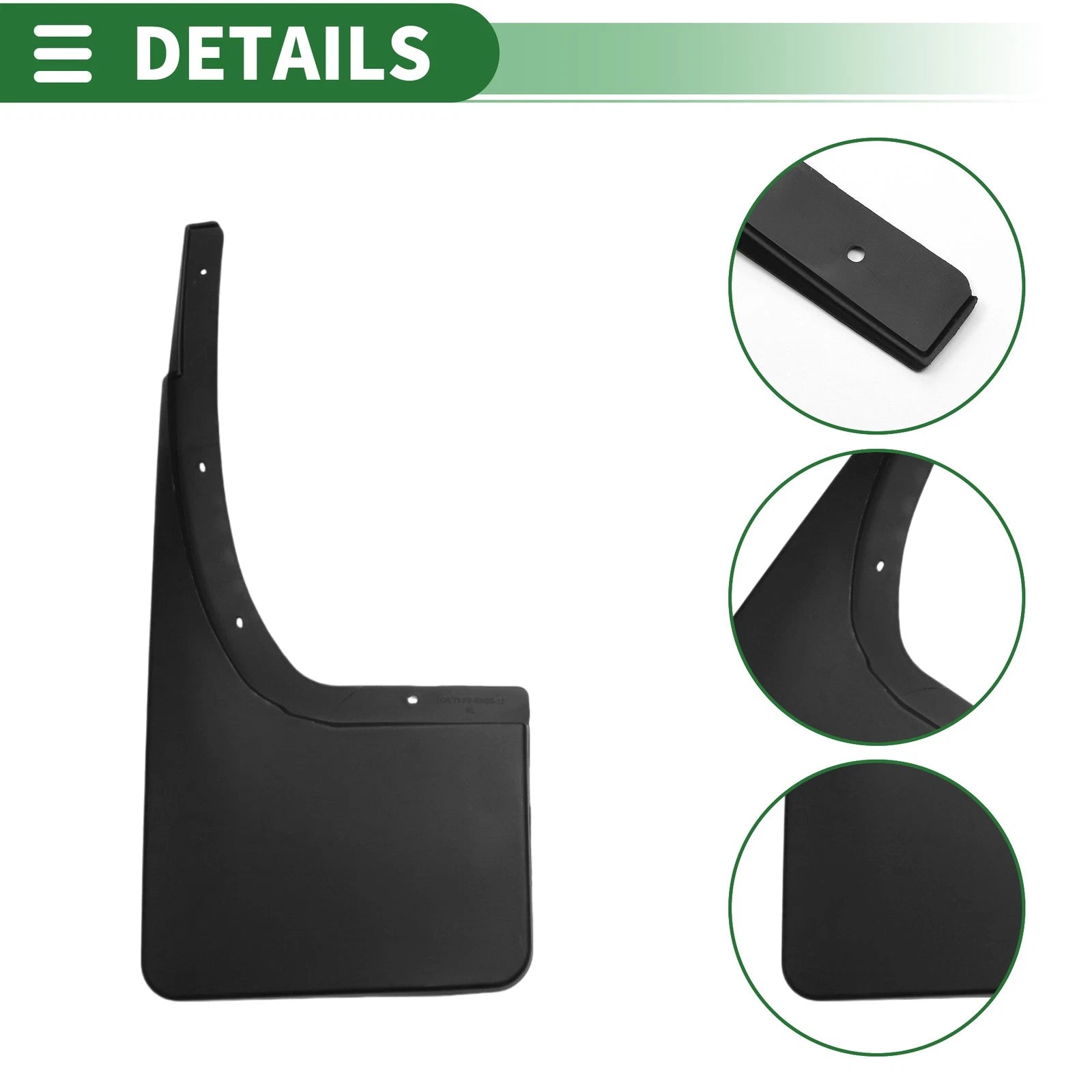 Mud Flaps Splash Guards for Ford Ranger T6/T7 (2011–2018) W/ Mounts
