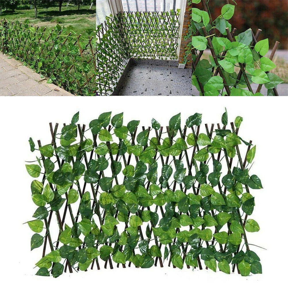 Artificial Ivy Fence Screening for Garden Privacy (Expanding Trellis)