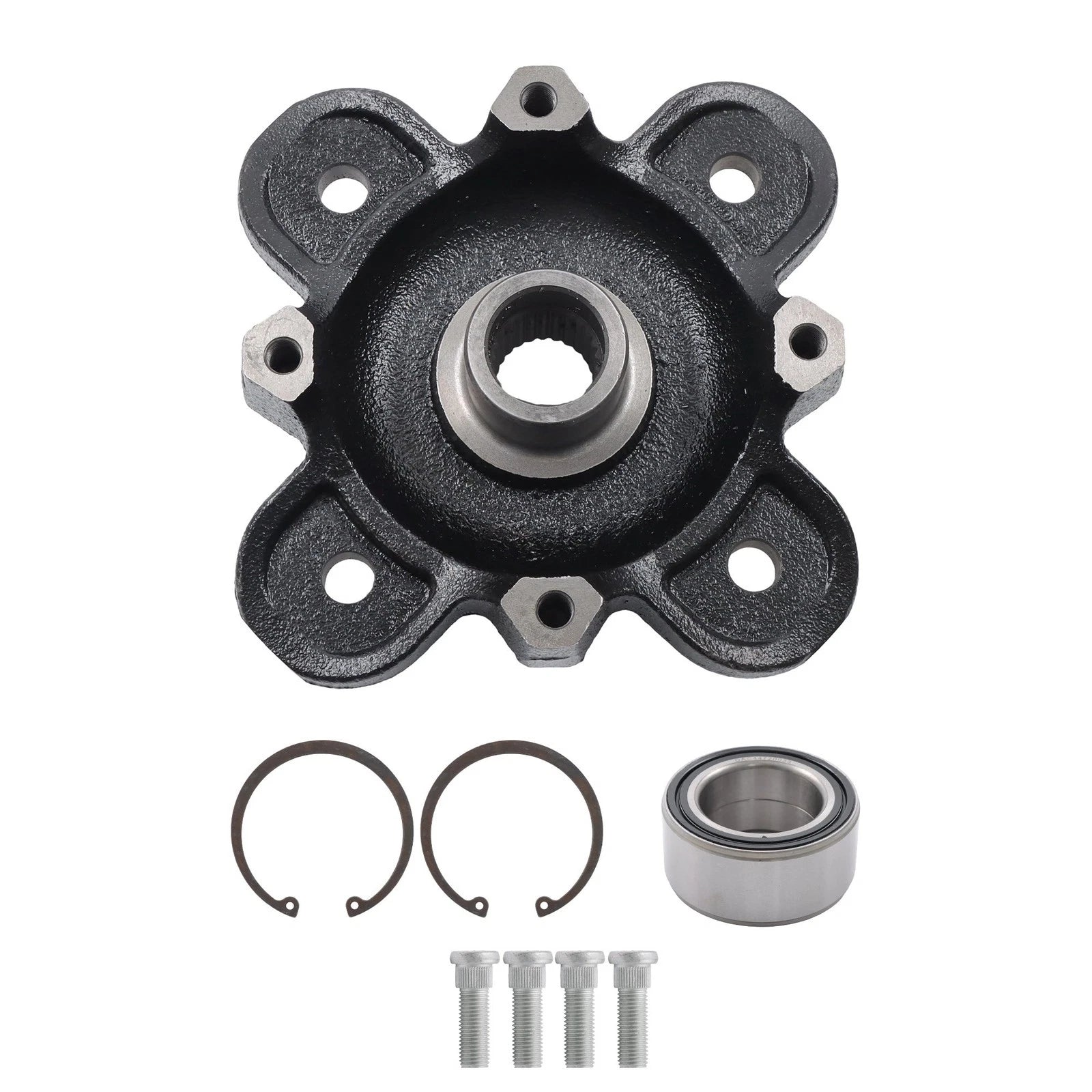 Front Wheel Hub with Bearing Stud Kit for Polaris Ranger 900/XP 900/Crew (2013–2019)