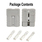 Forklift Battery Connector Socket 48x37mmx16mm Copper Silver