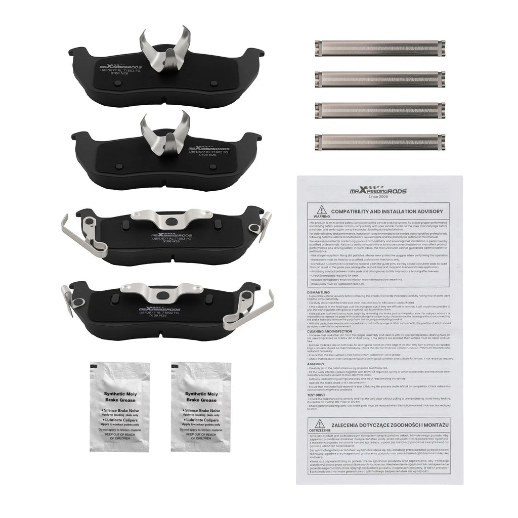 Rear Ceramic Brake Pads Kit for Nissan Armada/Pathfinder (2004–2015)
