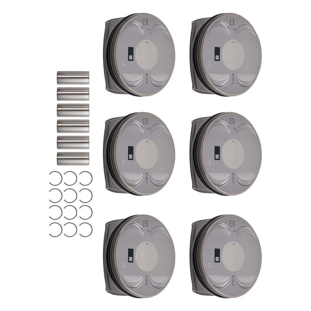 6x Pistons for Jeep Grand Cherokee, Dodge Durango 3.6L V6 (2011–2018)