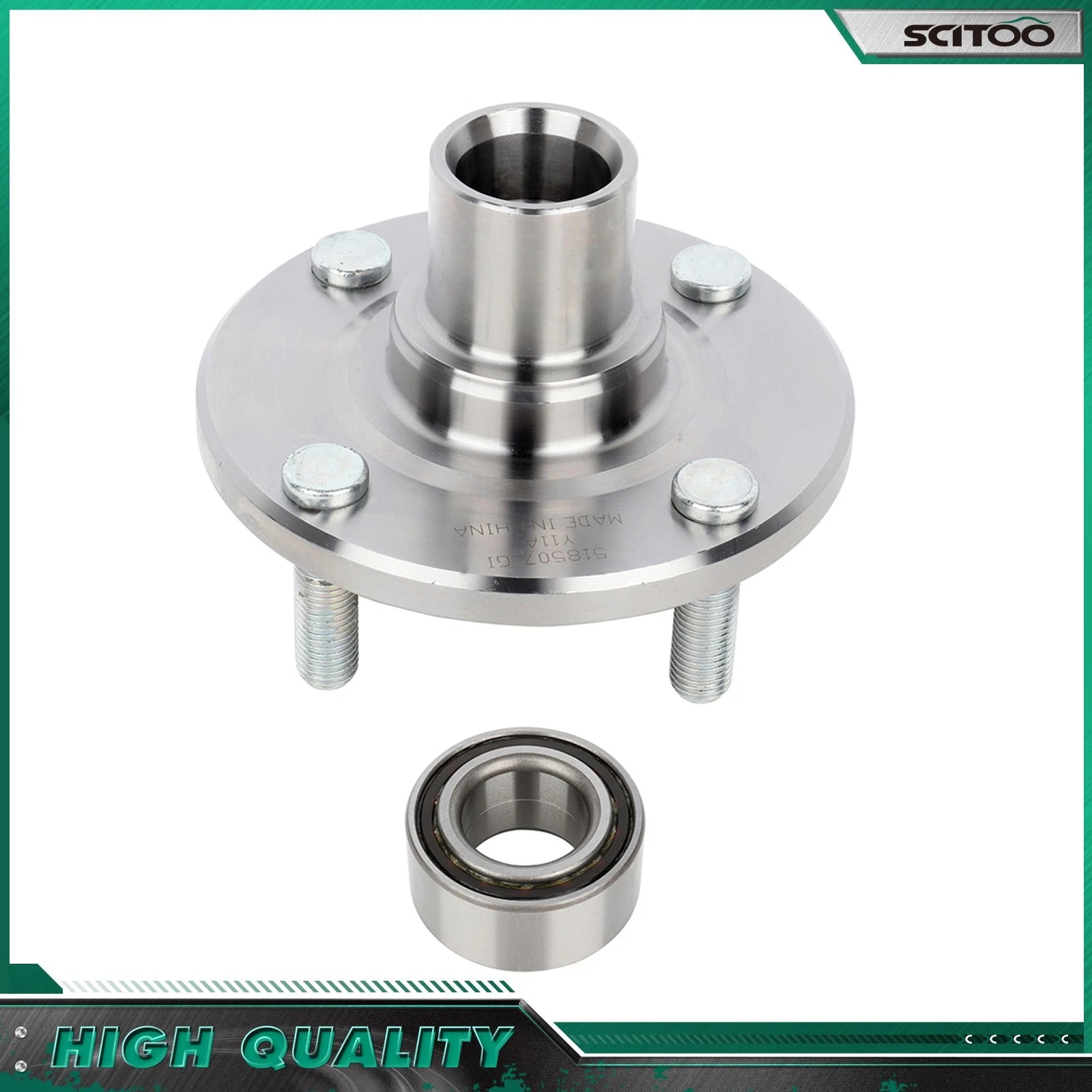 Front Wheel Bearing Hub for Toyota Corolla (1988–2002) 4 Lugs