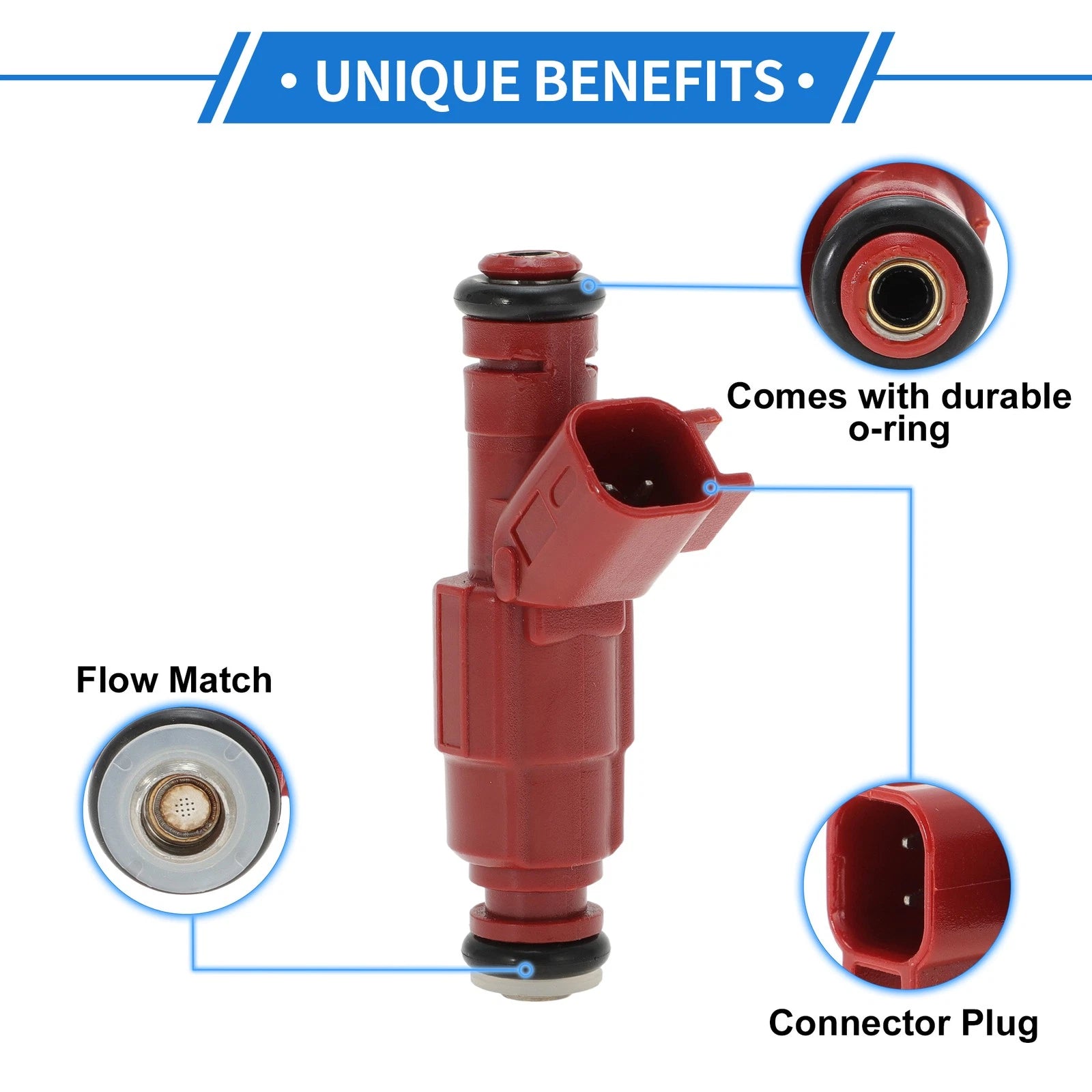 1 pc Fuel Injector No.0280156161/3S4G-AB for Ford Escape (2004–2006)
