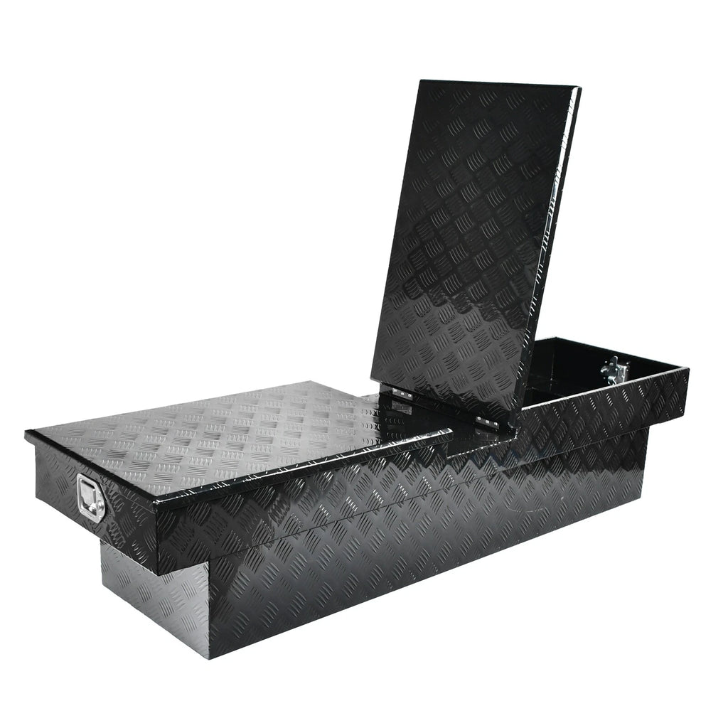 69" Aluminum Double Lid Gull Wing Tool Box for Truck Pickup