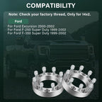 4X 1.5" Wheel Spacers 8x170 for Ford F-250 F-350 Super Duty (1999–2002)