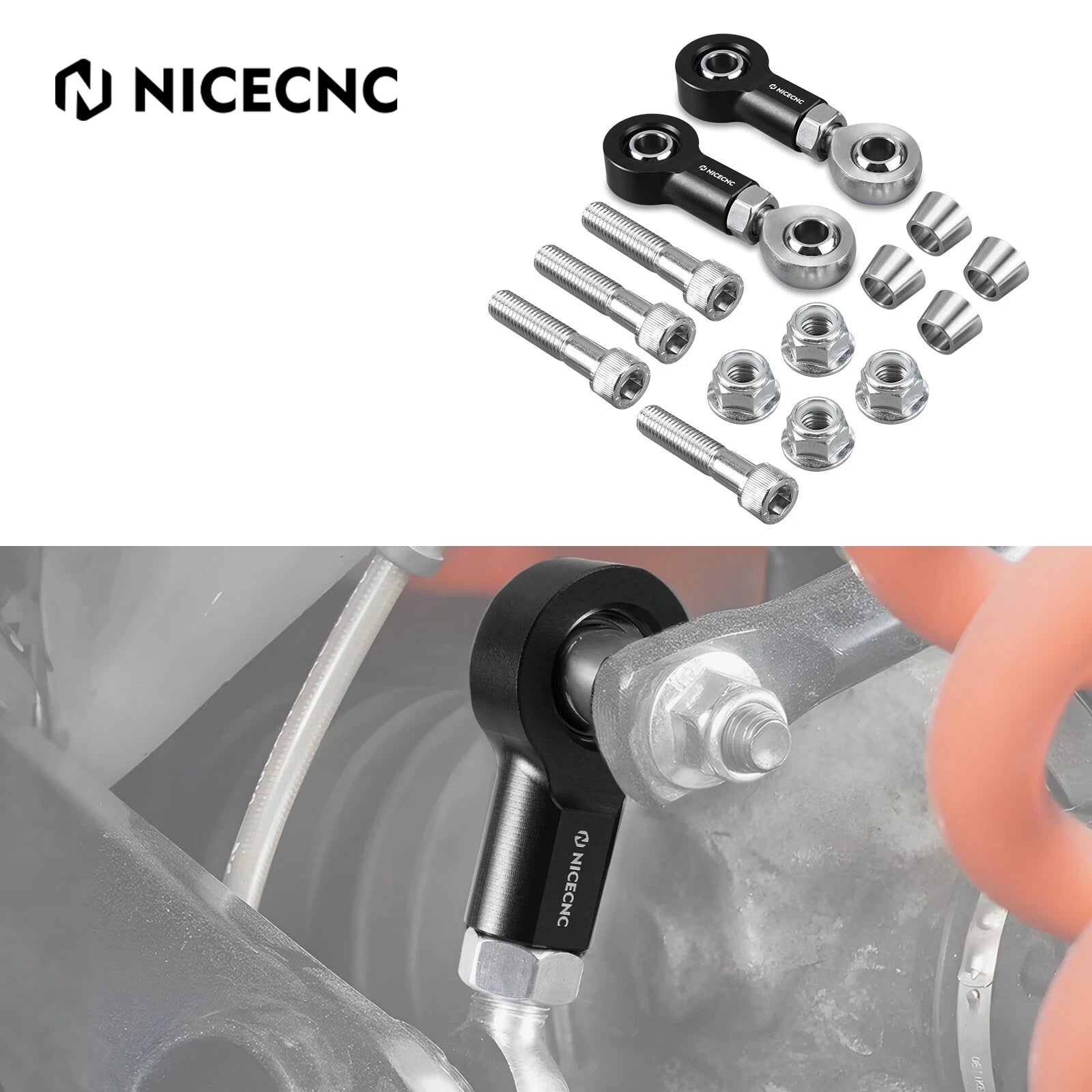 Front Sway Bar Stabilizer Link Kit for Can-Am Maverick X3 RR R (2019–2023)