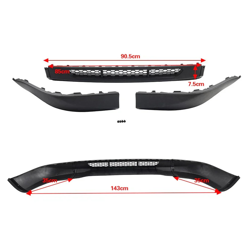 Front Bumper Spoiler Lip Splitter for VW Golf MK4 (1998-2006)