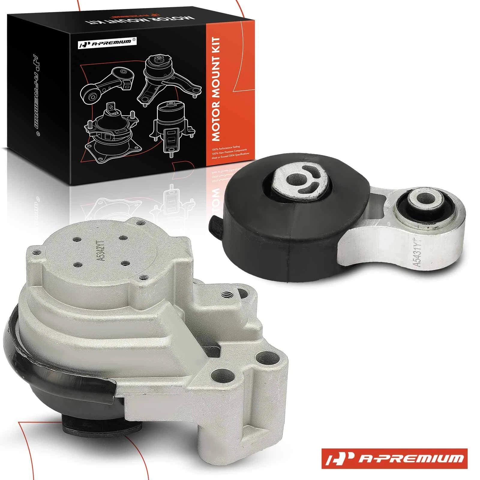 2X Engine Motor & Torque Strut Mount for Ford Edge (2007–2010)