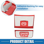 2pcs Handbrake Button Sticker for Honda HR-V (2016–2020) Red
