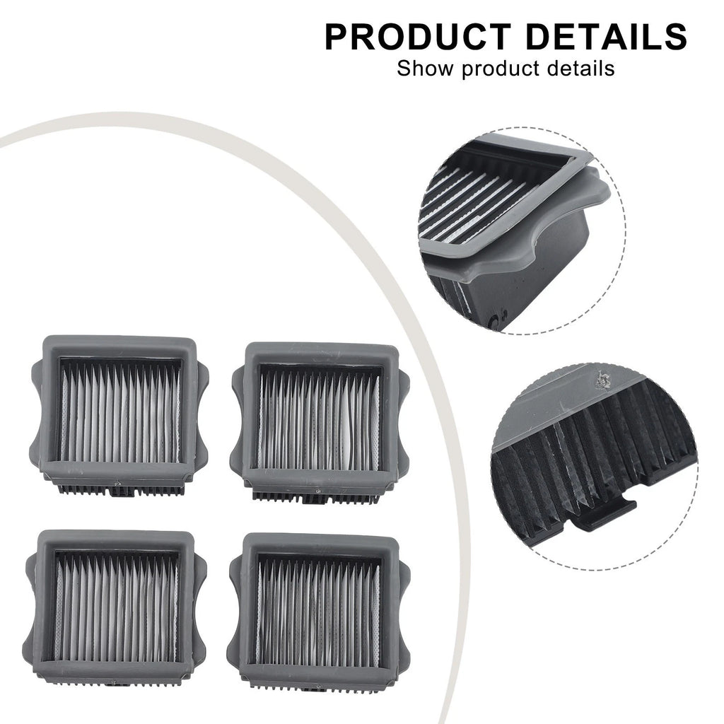 Set of 4 Vacuum Cleaner Filters for Yoniev U5 U5s U7s (9FWBR210000, 9FWBR260000)