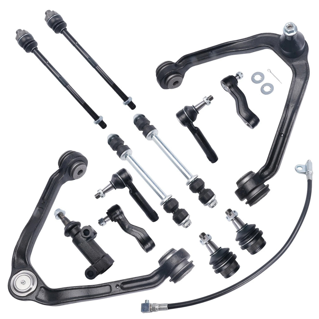 13pc Front Upper Control Arms Suspension Kit for Chevrolet Tahoe GMC Yukon (2000–2006)