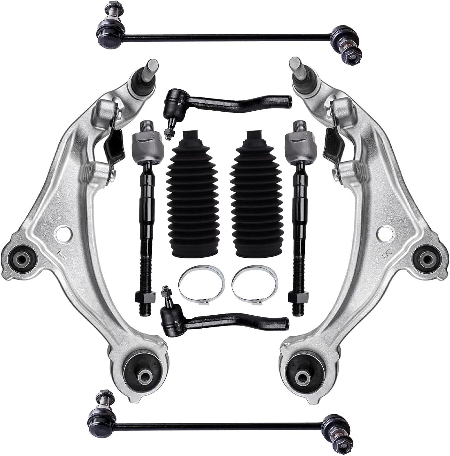 Front Lower Control Arm Ball Joints Tie Rod Sway Bar for Nissan Altima (2007–2013)
