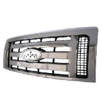 Replacement Chrome Plastic Grille for 2009-2012 Ford Pickup Light Duty