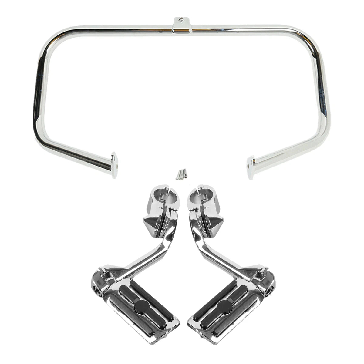 Engine Guard Crash Bar Footpegs & Mount for Harley Touring Electra Glide (1997–2008)