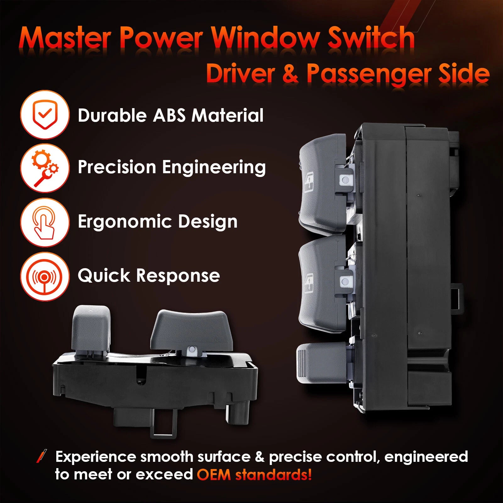 Power Window Switch Set for Chevy GMC C/K 1500-3500 (1988-1999)