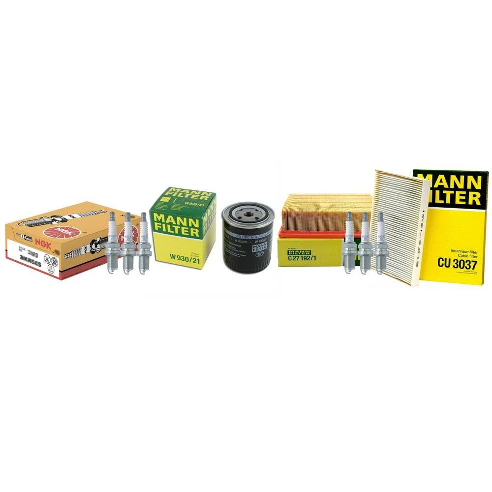 Tune Up Kit with Mann Filters & NGK Spark Plugs for Audi A4 Quattro (2002–2008)